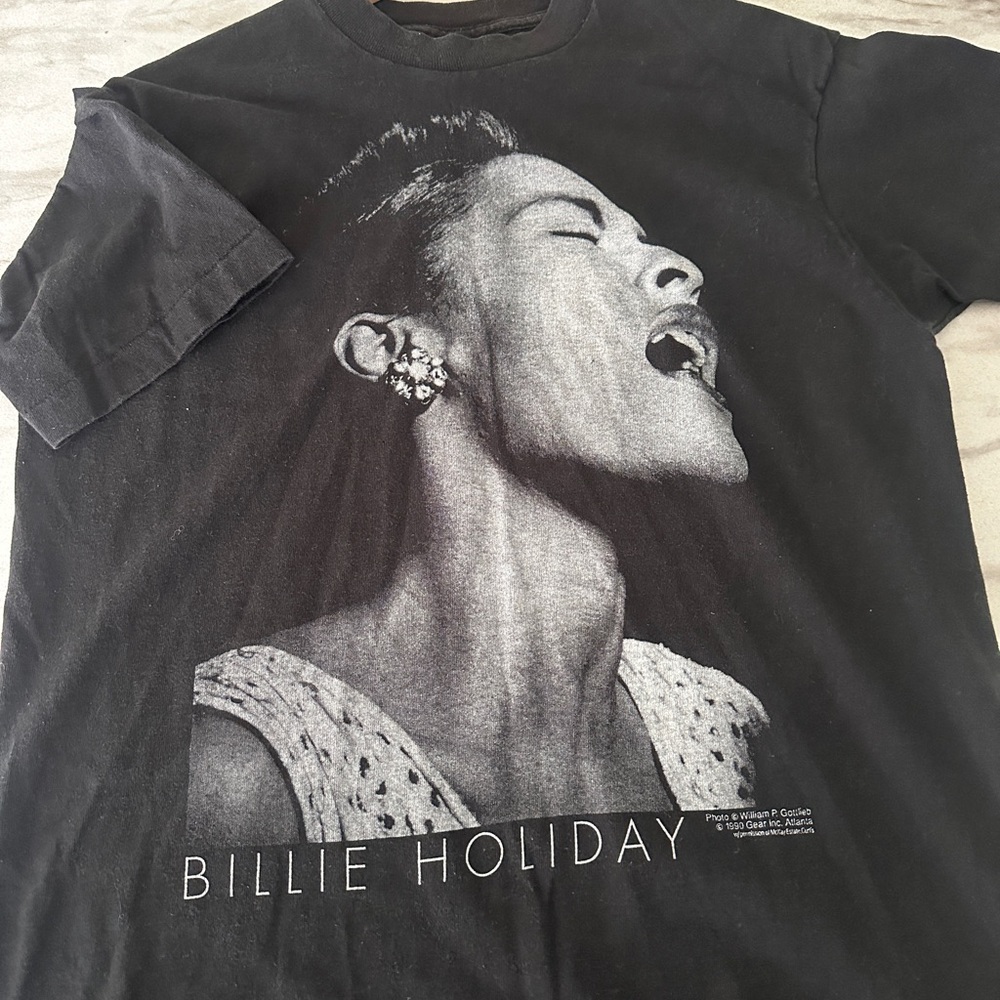 Black Billie Holiday Graphic T-Shirt